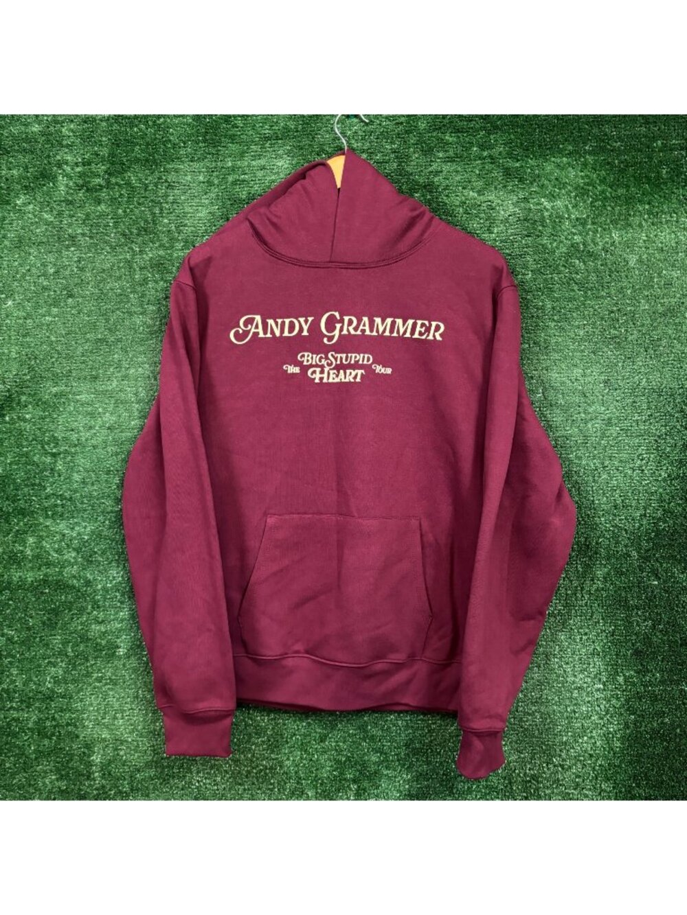 Andy Grammer The Big Stupid Heart Tour I Feel Everything Hoodie Size Small